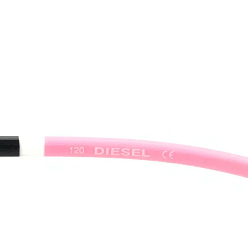 Diesel Kids Sunglasses DS0015 KD6 Gray Pink Round Frames with Purple Lenses